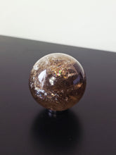 Load image into Gallery viewer, Rainbow Smokey Quartz Sphere S222
