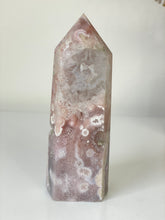 Load image into Gallery viewer, Large Pink Flower Agate Crystal Tower High Grade T035a
