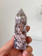 Load image into Gallery viewer, Large Flower Agate Crystal Tower High Grade T038a