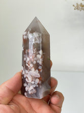 Load image into Gallery viewer, Large Flower Agate Crystal Tower High Grade T038a