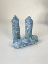 Load image into Gallery viewer, 1 x Blue Calcite Tower High Grade T056a