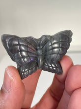Load image into Gallery viewer, Purple Labradorite Butterfly Carving LA131