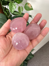 Load image into Gallery viewer, Rose Quartz Palm Stone Natural x 1 PS023