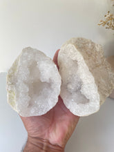 Load image into Gallery viewer, Moroccan Quartz Geode Pair (140mm) QG062