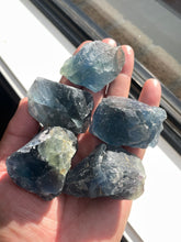 Load image into Gallery viewer, 1 x Raw Blue Fluorite Natural Crystal RW18