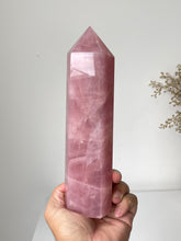 Load image into Gallery viewer, Xlarge Rose Quartz Tower T244a