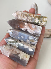 Load image into Gallery viewer, 1 x Flower Agate Crystal Tower T984