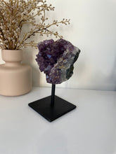 Load image into Gallery viewer, Amethyst High-Grade on Stand Natural Crystal Cluster A334