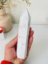Load image into Gallery viewer, Large Howlite Crystal Tower T996