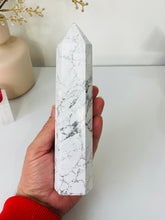 Load image into Gallery viewer, Large Howlite Crystal Tower T997