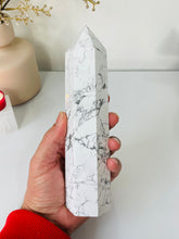 Load image into Gallery viewer, Large Howlite Crystal Tower T997