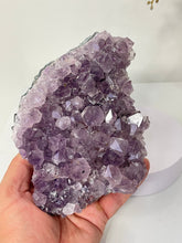 Load image into Gallery viewer, Amethyst Natural Crystal Cluster A477