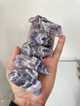 Load image into Gallery viewer, Chunky Raw Dream/Chevron Amethyst Natural Crystal A379 x