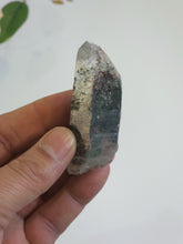 Load image into Gallery viewer, Chlorite Green Himalayan Quartz Crystal Q432a - damaged Tip