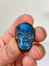 Load image into Gallery viewer, Blue Labradorite Skull Carving LA120