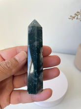 Load image into Gallery viewer, Moss Agate Tower High Grade Crystal T220a