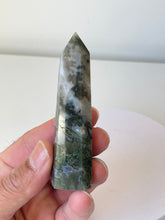 Load image into Gallery viewer, Moss Agate Tower High Grade Crystal T222a
