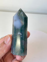 Load image into Gallery viewer, Moss Agate Tower High Grade Crystal T223a