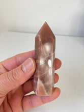 Load image into Gallery viewer, Peach Moonstone Sunstone Tower High Grade T069a