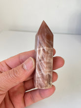 Load image into Gallery viewer, Peach Moonstone Sunstone Tower High Grade T069a