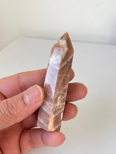 Load image into Gallery viewer, Peach Moonstone Sunstone Tower High Grade T071a