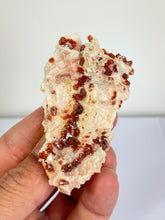 Load image into Gallery viewer, Vanadinite on Barite Crystal Cluster V051
