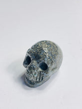 Load image into Gallery viewer, Agate With Pyrite Crystal Skull S095