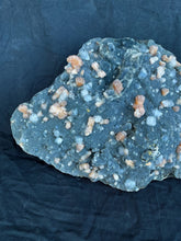 Load image into Gallery viewer, XX-Large Blue Chalcedony with Stilbite & Apophyllite Cluster AP473