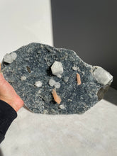 Load image into Gallery viewer, Large Blue Chalcedony & Apophyllite Cluster AP693