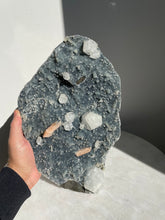 Load image into Gallery viewer, Large Blue Chalcedony & Apophyllite Cluster AP693