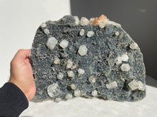 Load image into Gallery viewer, Large Blue Chalcedony & Apophyllite Cluster AP695