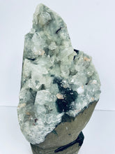 Load image into Gallery viewer, Apophyllite Geode Free Standing Crystal Cluster AP047.