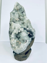 Load image into Gallery viewer, Apophyllite Geode Free Standing Crystal Cluster AP047.