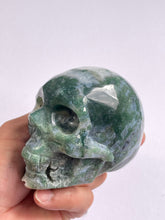 Load image into Gallery viewer, Moss Agate Crystal Big Skull  S074