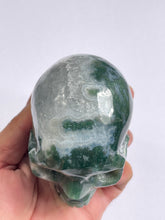 Load image into Gallery viewer, Moss Agate Crystal Big Skull  S074