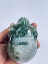 Load image into Gallery viewer, Moss Agate Crystal Big Skull  S074