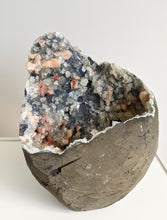 Load image into Gallery viewer, Large Apophyllite + Chalcedony+ Heulandite Geode Crystal AP177