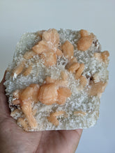 Load image into Gallery viewer, Chalcedony with Stilbite Crystal Cluster AP216