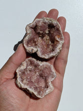 Load image into Gallery viewer, Pink Amethyst Geode PAIR PA010