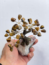 Load image into Gallery viewer, Tiger Eye Gem Tree (S) TR048