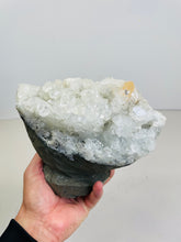 Load image into Gallery viewer, Apophyllite Geode Free Standing Crystal Cluster AP320a