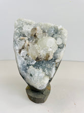 Load image into Gallery viewer, Apophyllite Geode Free Standing Crystal Cluster AP318a