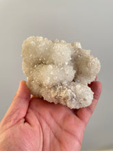 Load image into Gallery viewer, Coral Quartz on Chalcedony Crystal Q415