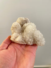 Load image into Gallery viewer, Coral Quartz on Chalcedony Crystal Q415