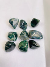 Load image into Gallery viewer, Moss Agate Tumbled Stones TB057 x 1