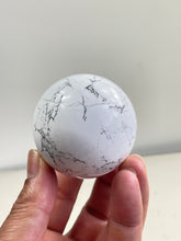 Load image into Gallery viewer, Howlite Crystal Sphere S150