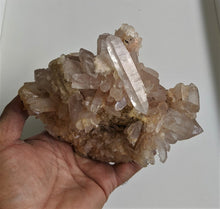 Load image into Gallery viewer, Pink Himalayan Quartz with Chlorite inclusion Cluster Natural Crystal /Mineral 165x125mm - Crystal King Australia
