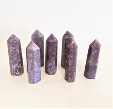 Load image into Gallery viewer, 1 x Lepidolite Tower/Point Natural Crystal 90mm-95mm - Crystal King Australia