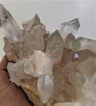 Load image into Gallery viewer, Large Green Phantom Quartz Cluster Natural Himalayan Rare Crystal (270x140mm) - Crystal King Australia