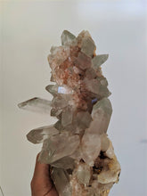 Load image into Gallery viewer, Large Green Phantom Quartz Cluster Natural Himalayan Rare Crystal (270x140mm) - Crystal King Australia